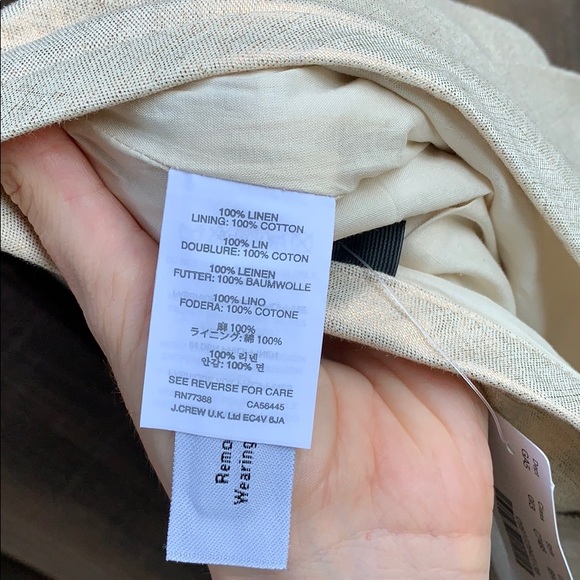 NWT J Crew Crossover linen skirt 6 - Picture 4 of 6